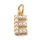 Rack Plating Brass with ABS Plastic Imitation Pearl Charms(KK-B092-30E-G)-1