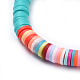 Handmade Polymer Clay Heishi Beaded Necklaces(NJEW-JN02448)-3