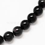 Natural Obsidian Round Beads Strands, 16mm, Hole: 1.2~1.3mm, about 25pcs/strand, 15.70''(39.87cm)(G-L275-03-16mm-01)