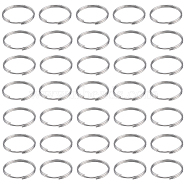 300Pcs 304 Stainless Steel Split Rings, Double Loops Jump Rings, Stainless Steel Color, 15x1.8mm(STAS-SP0001-66A)