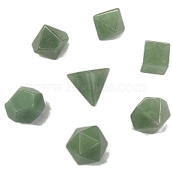 Natural Green Aventurine Mixed Shape Figurines Statues for Home Desk Decorations, 15~24mm, 7pcs/set(PW-WG17608-03)