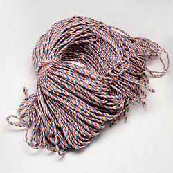 7 Inner Cores Polyester & Spandex Cord Ropes, for Rope Bracelets Making, Colorful, 4mm, about 109.36 yards(100m)/bundle, 420~500g/bundle(RCP-R006-017)