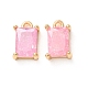 Brass Pave Cubic Zirconia Charms(CU-K002-40G-M)-2