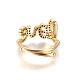 Adjustable Brass Micro Pave Cubic Zirconia Finger Rings(RJEW-L086-04G)-3