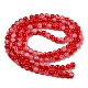 Crackle Baking Painted Imitation Jade Glass Beads Strands(DGLA-T003-6mm-M)-4