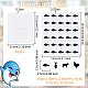 8 Sheets 4 Styles PVC Waterproof Self-Adhesive Sticker(STIC-OC0001-13D)-2