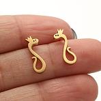 304 Stainless Steel Studs Earring, Jewelry for Women, Golden, 15x4mm(PW23042503427)