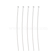 Brass Ball Head Pins, Silver Color Plated, Size: about 0.7mm thick(21 Gauge), 60mm long, Head: 1.8mm(RP0.7x60mm-S)