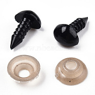 Craft Plastic Doll Noses, Safety Noses, Black, 6x8mm, Pin: 3mm(KY-R072-10A)