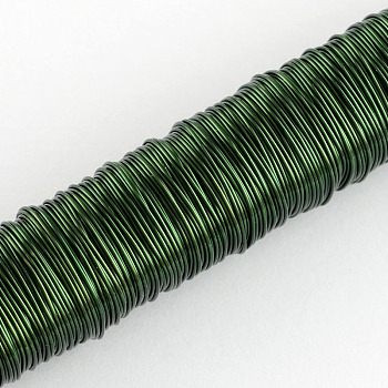 Round Iron Wire, Sea Green, 24 Gauge, 0.5mm, about 164.04 Feet(50m)/roll, 10 rolls/set