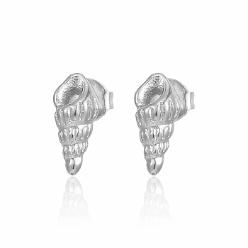 Stylish Stainless Steel Seashell Earrings for Women's Daily Beach Vacation.