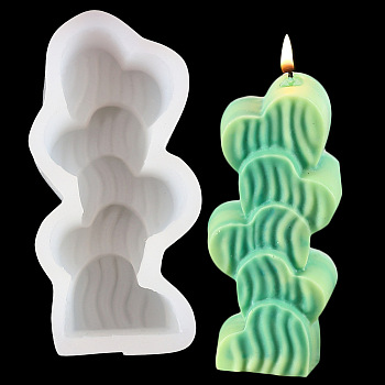 DIY Candle Silicone Molds, for Scented Candle Making, Cactus, 13x5x3cm