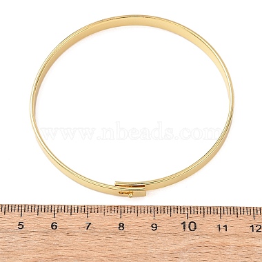 真鍮のプレーンバングル(BJEW-C140-30G)-5