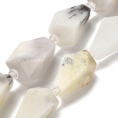 Teardrop White African Opal Beads