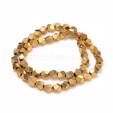 Electroplate Non-magnetic Synthetic Hematite Beads Strands(G-I260-06B)-2