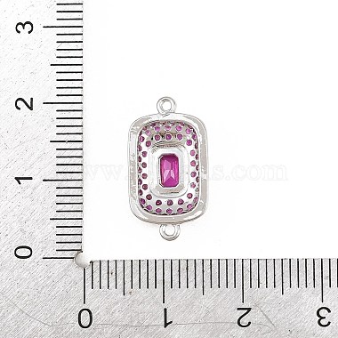 Brass Micro Pave Cubic Zirconia Connector Charms(CU-CBAAB9C-01P-03)-3