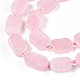 Mèches naturelles en madagascar de quartz rose(G-T138-12)-2