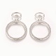 Alloy Open Back Bezel Pendants(PALLOY-WH0024-05P)-1