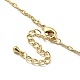 colliers plastrons en perles de verre rectangulaires à facettes(NJEW-R263-06G)-3