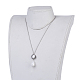 Teardrop Shell Pearl Pendant Necklaces(NJEW-JN02286)-5