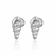 Pendientes de acero inoxidable con forma de caracol que no se deslustran para mujer(IK8613-2)-1