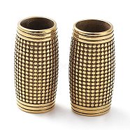 Ion Plating(IP) 304 Stainless Steel Beads, Column, Golden, 24x12mm, Hole: 9mm(STAS-D166-47G)