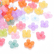 Transparent Acrylic Beads, Dyed, Ten Shape, Mixed Color, 13x13x5mm, Hole: 1.5mm, about 1510pcs/500g(MACR-S373-02E)