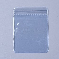Mini Transparent Plastic Zip Lock Bags, Resealable Bags, Blue, 8x6x0.15cm, Unilateral Thickness: 5.1 Mil(0.13mm)(X-OPP-WH0005-07A)