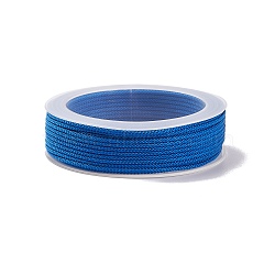 Braided Nylon Threads, Dyed, Knotting Cord, for Chinese Knotting, Crafts and Jewelry Making, Royal Blue, 1mm, about 21.87 yards(20m)/roll(NWIR-E023-1mm-13)