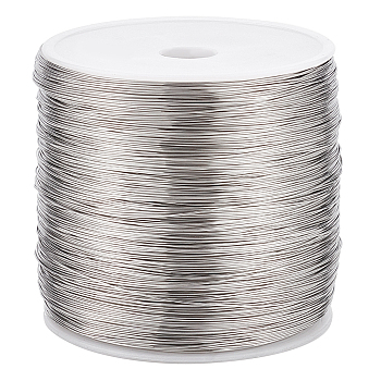 304 Stainless Steel Wire, Round, Stainless Steel Color, 26 Gauge, 0.4mm, about 820.21 Feet(250m)/Roll