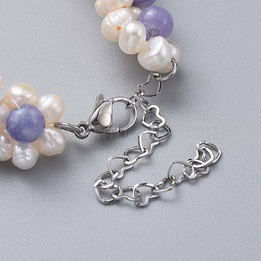 Natural Quartz(Dyed) Beads Bracelets(BJEW-JB04604-05)-4