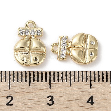 Brass Micro Pave Clear Cubic Zirconia Charms(KK-G491-08G)-3