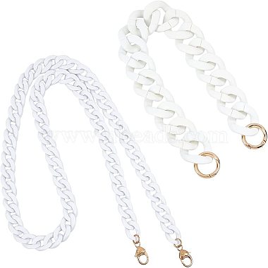 White Acrylic Purse Chains