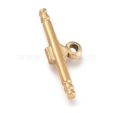 Ion Plating(IP) 304 Stainless Steel Toggle Clasps Parts(STAS-M278-03G)-2