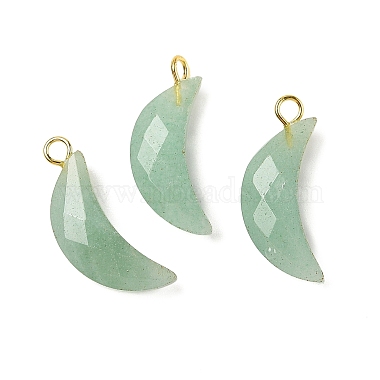 Golden Moon Green Aventurine Pendants