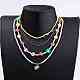 Beaded Necklaces & 304 Stainless Steel Satellite Chain Necklace Sets(NJEW-JN03459)-3