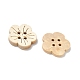Carved 4-hole Basic Sewing Button in Flower Shape(NNA0YYS)-2