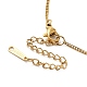Ion Plating(IP) 304 Stainless Steel Satellite Chain Necklace for Men Women(NJEW-E076-01G)-3
