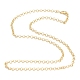 Brass Rolo Chain Necklaces(X-MAK-F036-01G)-2