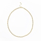 Brass Initial Letter U Link Chain Necklace Bracelet Anklet(SJEW-JS01235)-6