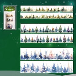 DIY Picture Stickers, Decorative Adhesive Tapes, Starlight Christmas Collection, Green, 20~40mm, pack: 145x70mm, 3roll/set(STIC-M004-03A)