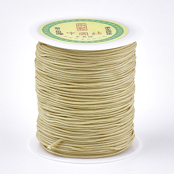 Nylon Thread, Pale Goldenrod, 1.5mm, about 120.29 yards(110m)/roll