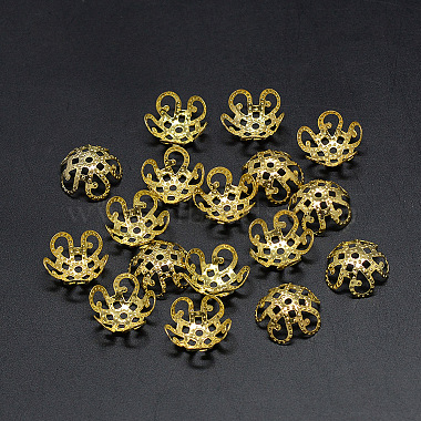 Plated Iron Fancy Bead Caps(X-IFIN-S696-19G)-3