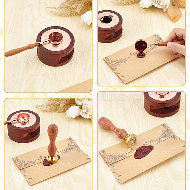 Brass Wax Seal Stamps with Rosewood Handle(AJEW-WH0412-0167)-3