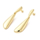 Real 18K Gold Plated Brass Dangle Stud Earrings(EJEW-G382-20B-G)-1