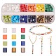 480Pcs 12 Colors 2-Hole Glass Seed Beads(SEED-SZ0001-015)-1