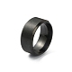 201 Stainless Steel Plain Band Ring for Women(RJEW-WH0010-06A-MB)-1