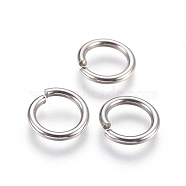 304 Stainless Steel Open Jump Rings, Stainless Steel Color, 12 Gauge, 14x2mm, Inner Diameter: 10mm, 300pcs/bag(STAS-P212-25P-24)