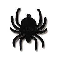 Halloween Opaque Acrylic Pendants, Spider, 42x35x2mm, Hole: 1.6mm(SACR-P020-C02)
