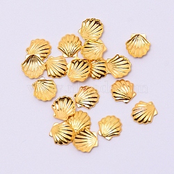 Alloy Cabochons, Epoxy Resin Supplies Filling Accessories, for Resin Jewelry Making, Cadmium Free & Lead Free, Shell Shape, Golden, 5x5x1mm(PALLOY-WH0068-27G-RS)